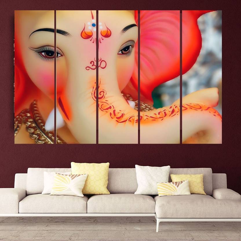 Kyara Arts Multipal Frame Lord Ganesha Degital Painting Digital Kyara Arts Multipal Frame Lord Ganesha Degital Painting Digital Reprint 48 Inch X 30 In India