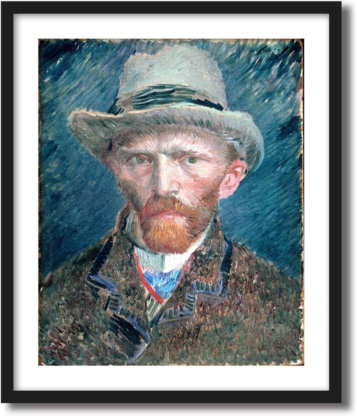 van Gogh Poster Self-Portrait with Grey Felt Hat 24x36