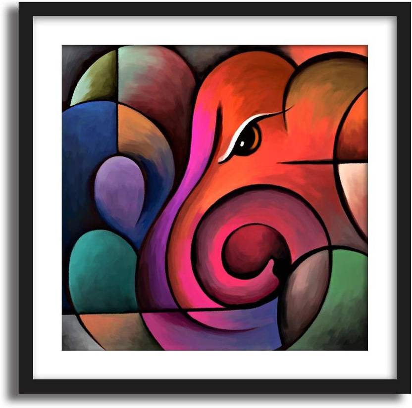 Artcentral Spiritual Series Lord Ganesha Colorful Art Type 2