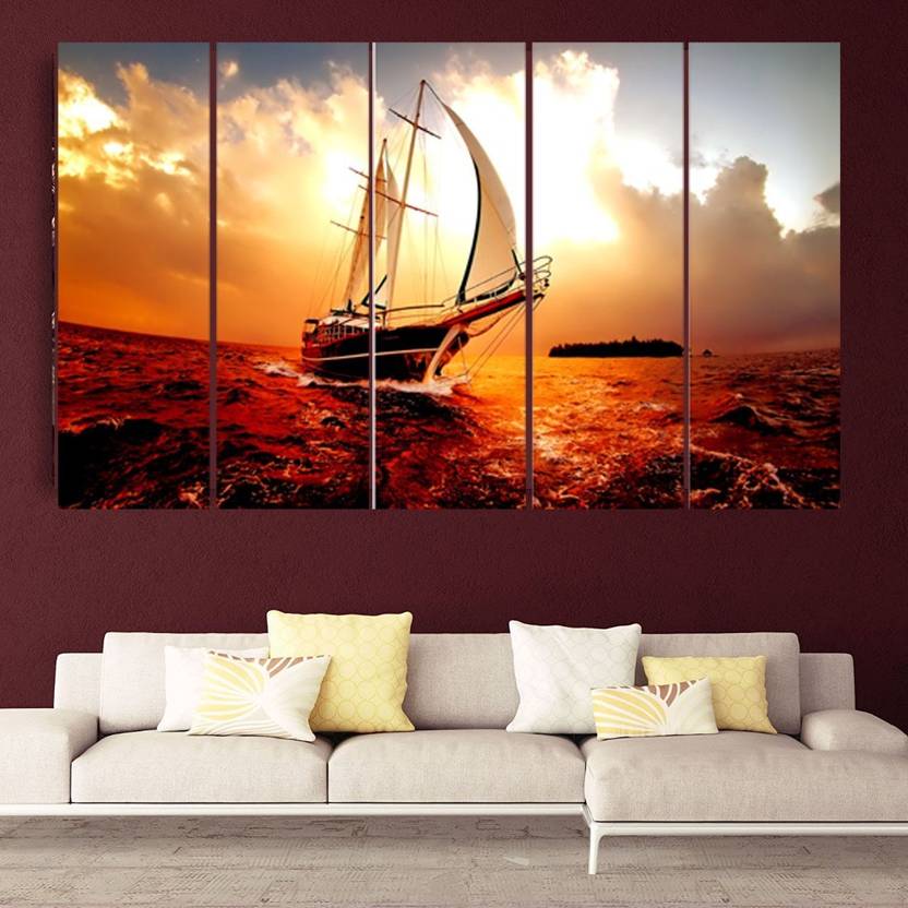 Kyara Arts Multipal Frame Morden View Degital Painting Digital Kyara Arts Multipal Frame Morden View Degital Painting Digital Reprint 48 Inch X 30 In India