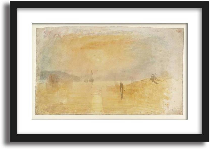 Artcentral Castle Upnor Kent 1829 30 Painting By Jmw Turner Artcentral Castle Upnor Kent 1829 30 Painting By Jmw Turner Without Glass Black Frame With Border Art Print Digital Reprint 15 Inch X 21