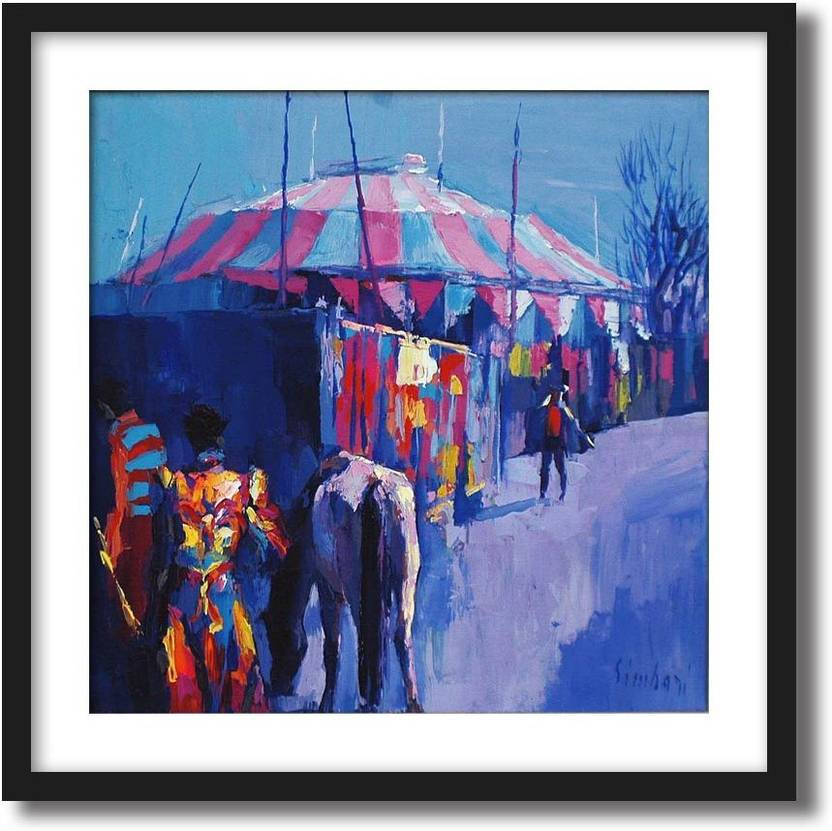 Artcentral At The Circus Painting By Nicola Simbari Without