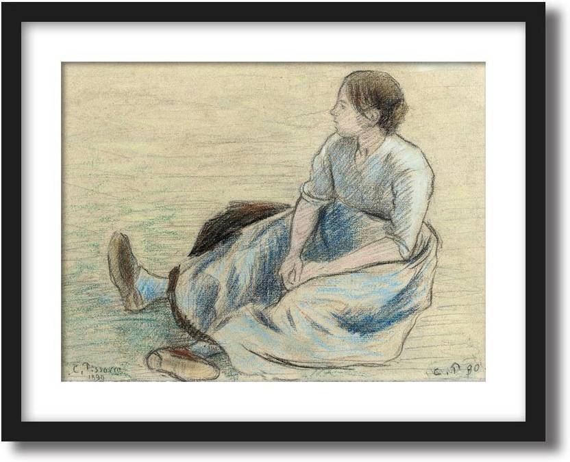 Artcentral Peasant Woman Resting 1890 Painting By Camille
