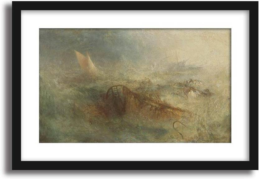 Artcentral The Storm 1840 45 Painting By Jmw Turner Without Glass Artcentral The Storm 1840 45 Painting By Jmw Turner Without Glass Black Frame With Border Art Print Digital Reprint 15 Inch X 21