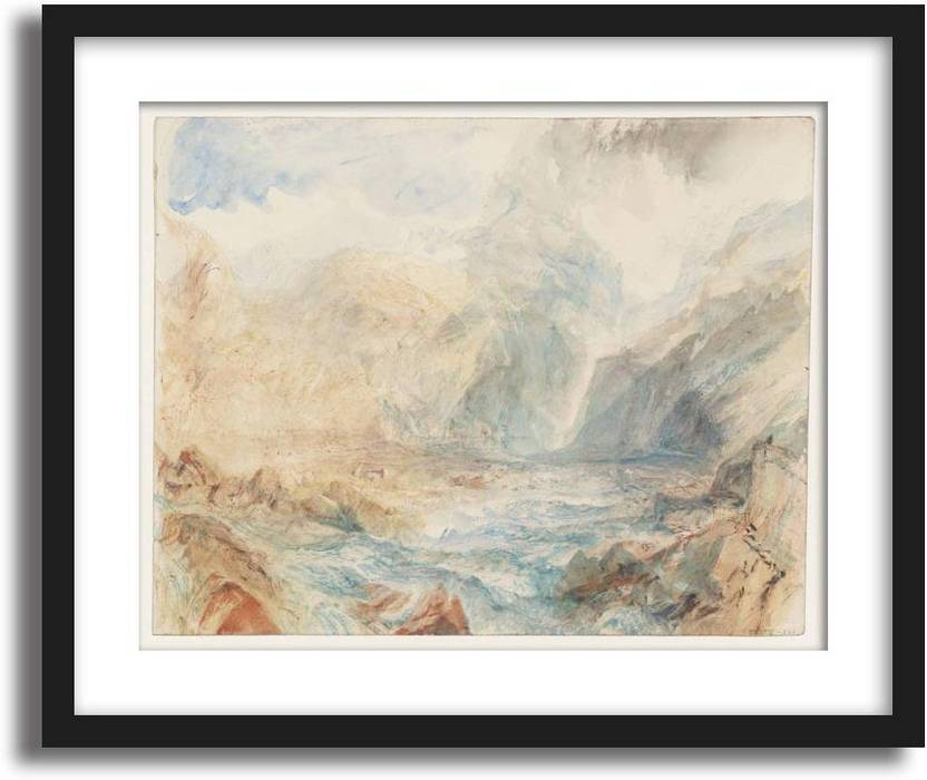 Artcentral The Pass Of St Gotthard Near Faido 1842 43