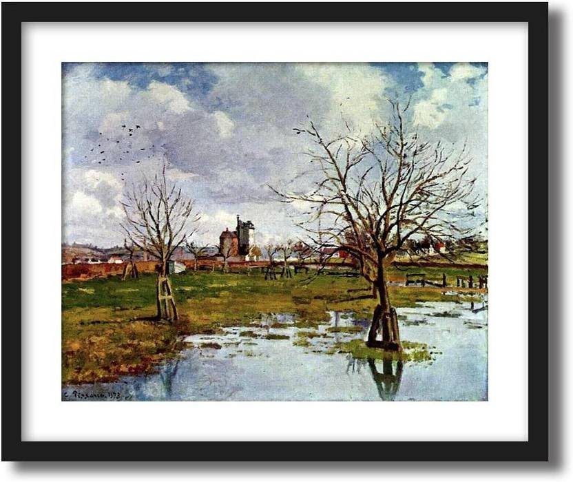 Artcentral Landscape With Flooded Fields 1873 Painting By