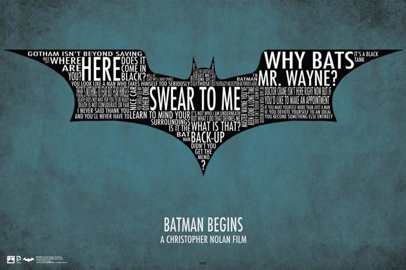 Batman Begins Superhero Fine Quality Unframe Poster For Home