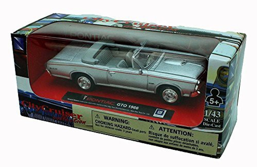 Pontiac 1//32 1966 GTO DieCast New Ray Toys Black FREE SHIPPING