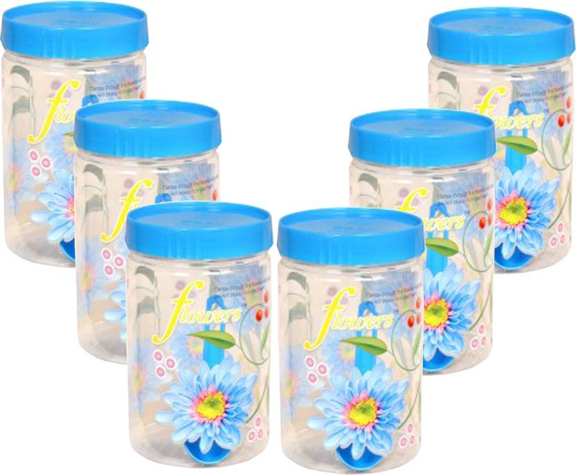 Kuber Industries Plastic 500 Ml Kitchen Container Set Blue Set