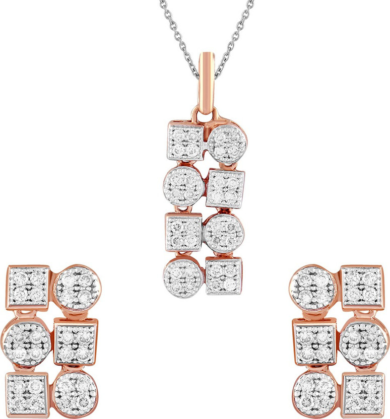 Pendant Set 18kt Diamond Earring 
