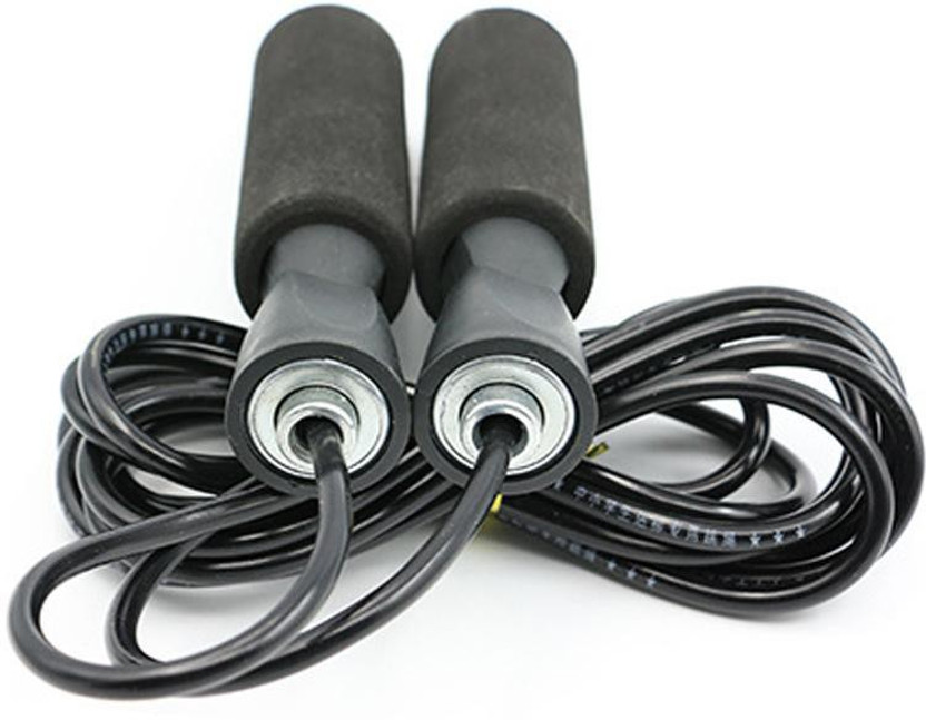 HOMMER HOMMER Black Foam Padded Ball Bearing Skipping Rope(Multicolor, Length: 12.5 inch) - Flipkart Deal