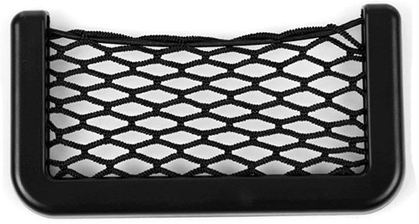 1* Car Net Bag Elastic Side Door Storage Pocket Auto Phone Holder Bags Organizer