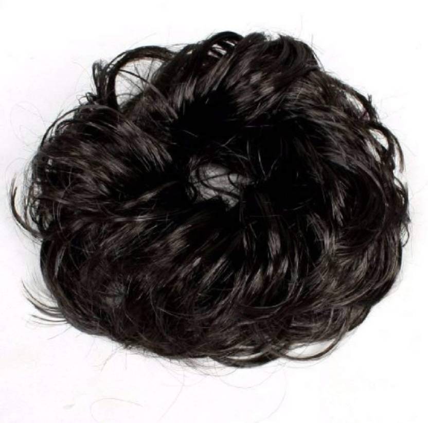 Jampak Offer Women Curly Bride Bun Juda Rubber Free Size Natural