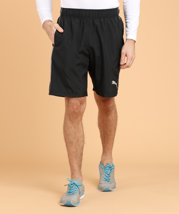 Puma Solid Men's Black Sports Shorts 