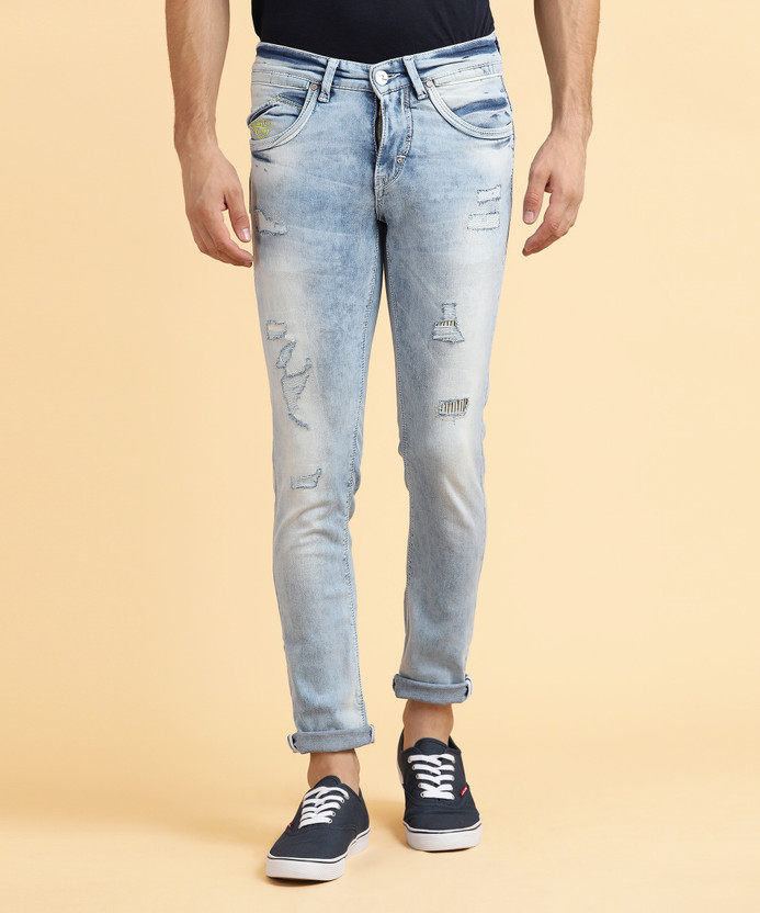spykar light blue jeans