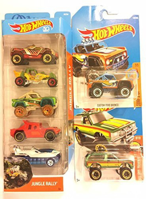 hot wheels jungle rally 5 pack