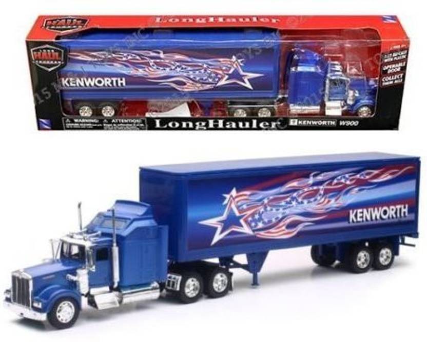Generic NEWRAY 1:32 LONG HAUL TRUCKER - KENWORTH W900 PATRIOTIC TRUCK