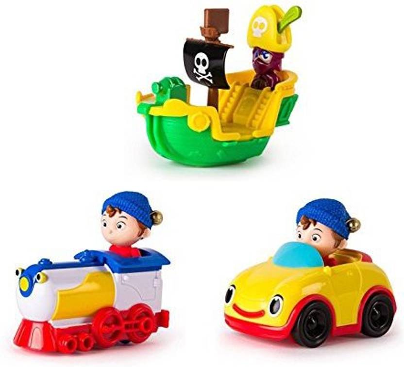 Generic DreamWorks Noddy Toyland Detective Set of All Vehicles Revs