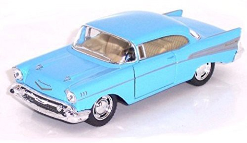 5" Diecast Pull Back Action 1:40 Scale Kinsmart Toy Red 1957 Chevrolet Bel Air