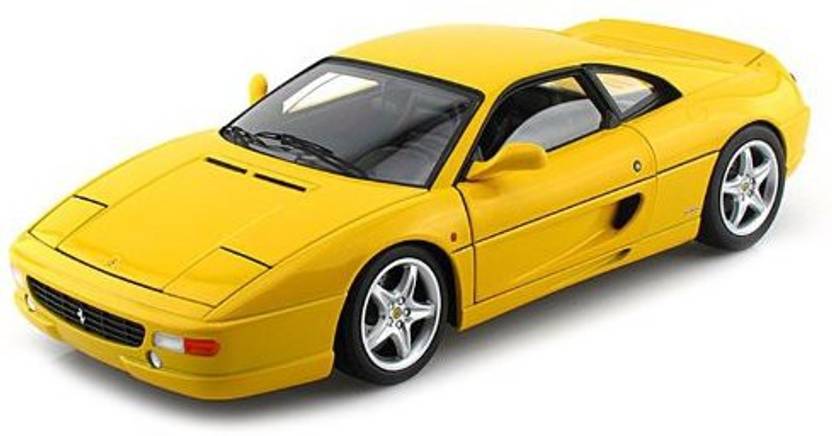 Hot Wheels Ferrari F355 Berlinetta Yellow Elite Edition 1 18