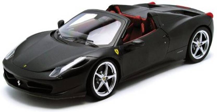 Hot Wheels Ferrari 458 Italia Spider Matt Black Elite