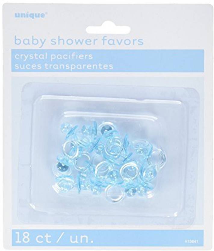 Generic Unique Blue Pacifier Boy Baby Shower Favor Charms 18ct