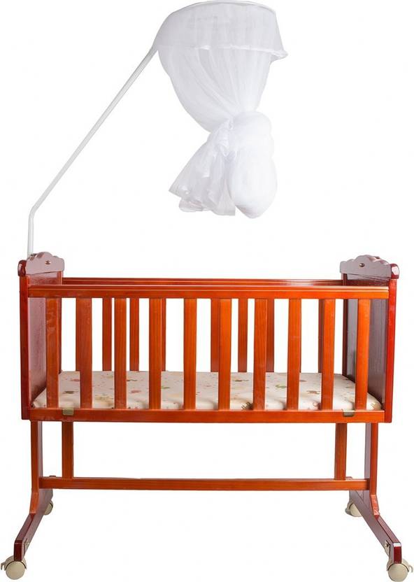 Baybee Premium Quality Handcrafted Elegant Wooden Cradle Comfort Baybee Premium Quality Handcrafted Elegant Wooden Cradle Comfort Wood On Point Bassinet
