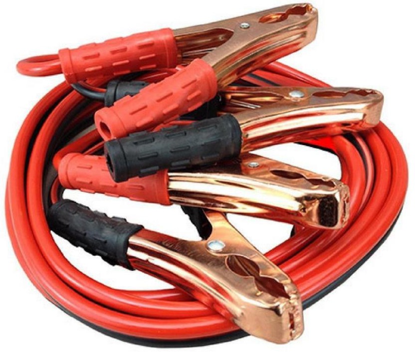 12 Ft 6 Gauge Battery Jumper Heavy Duty Power Booster Cable Emergency Vehicle
