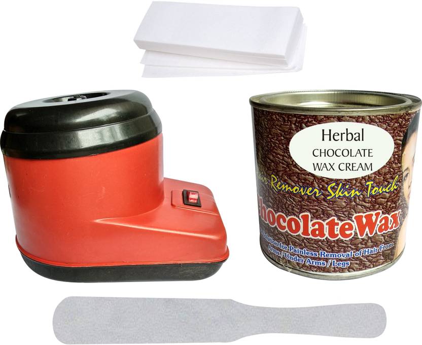 Hilex Good Quality Hair Removal Skin Touch Waxing Kit Combo Of Red