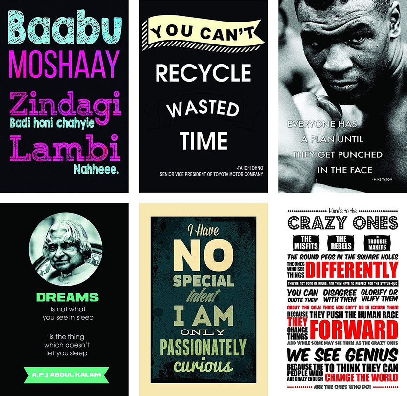 Motivational inspirational quote positive life poster picture print wall art 349