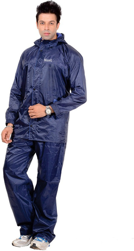 NiceG Self Design Men Raincoat - Buy 