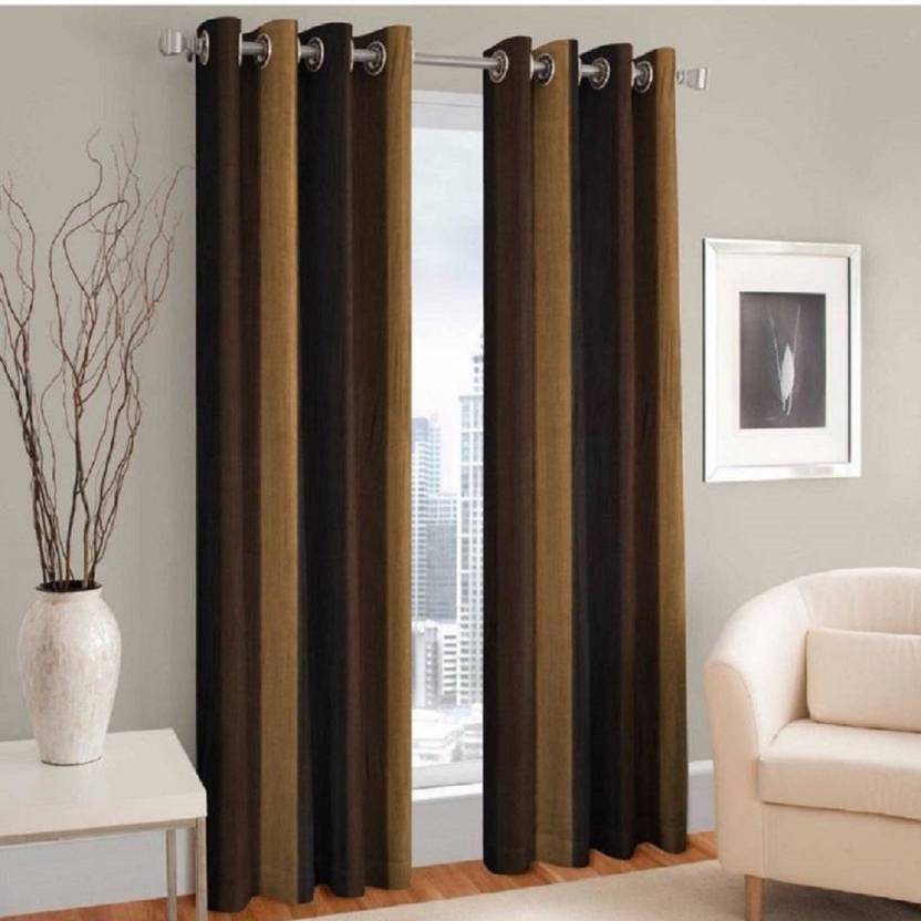 Pooja 274 Cm 9 Ft Polyester Long Door Curtain Pack Of 2 Buy