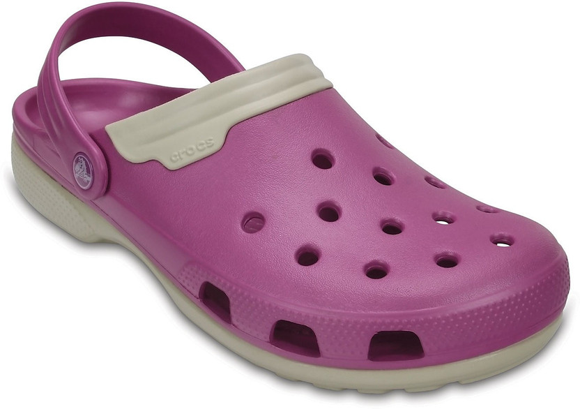 purple clogs