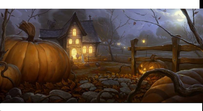 Theme My Party Halloween Birthday Banner For Cake Table Background