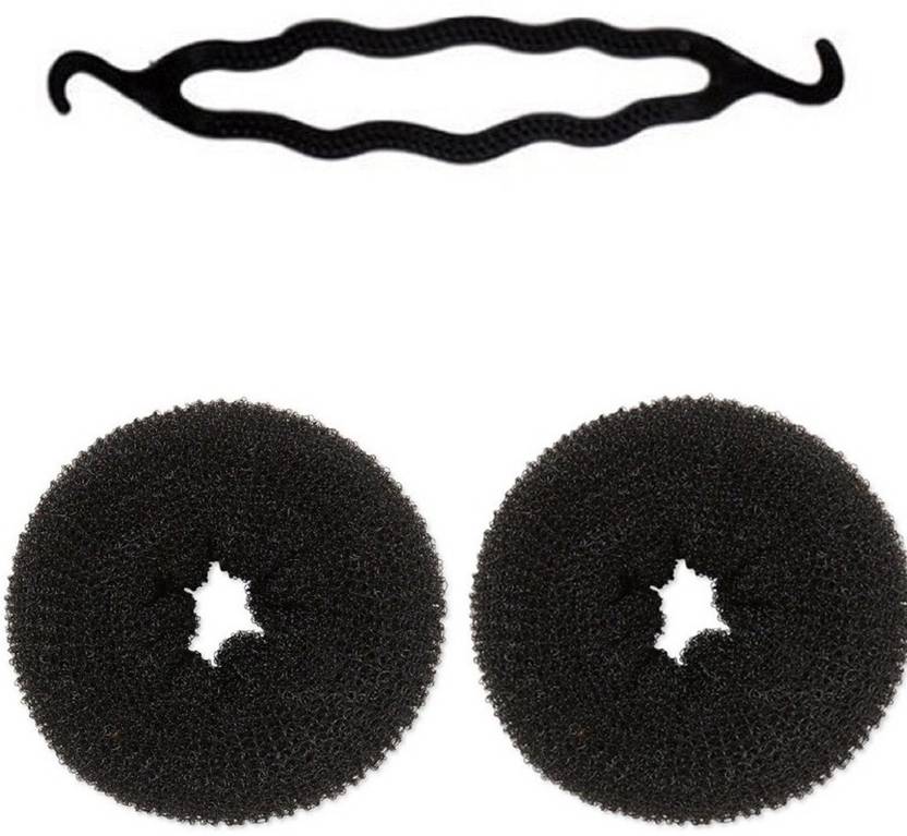 Jagtek Hair Accessories Hair Donut Bun Maker 2 Pcs Medium Size 1