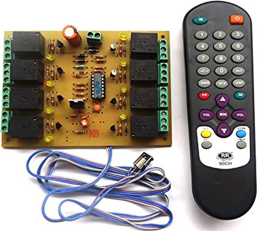 DPELECTRONICS Wireless Infrared Ir 8 Channel Remote Control Relay Board
