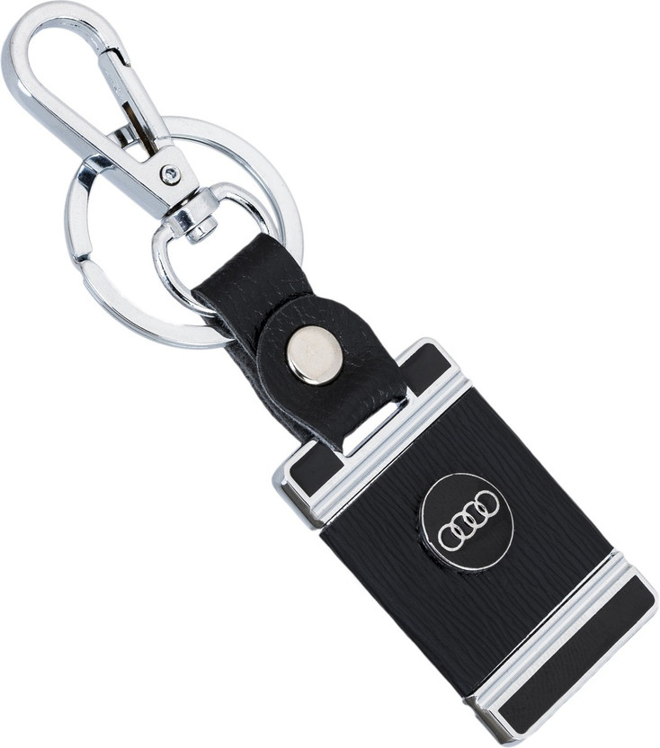 Audi Leather//Metal Keyring