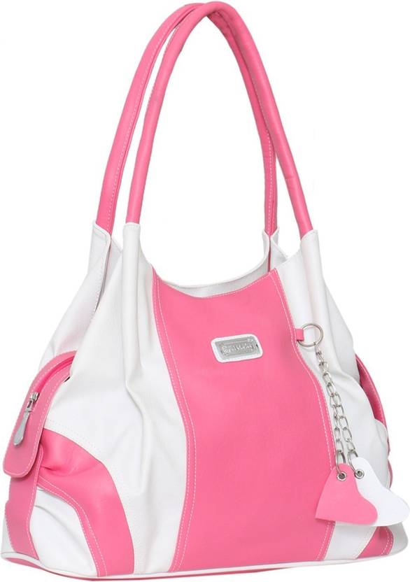 Right Choice 400 Pink White Super Stylish Tuff Quality Handbags Shoulder Bag