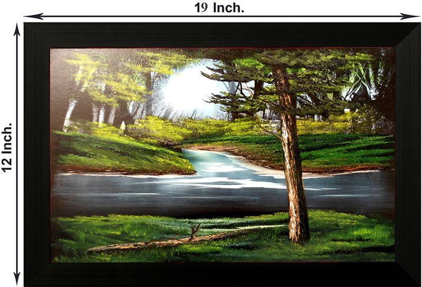 Pintura Scenic Beauty Designer Painting With Wooden Frame Wall Art Pintura Scenic Beauty Designer Painting With Wooden Frame Wall Art Home Decor Unique Design