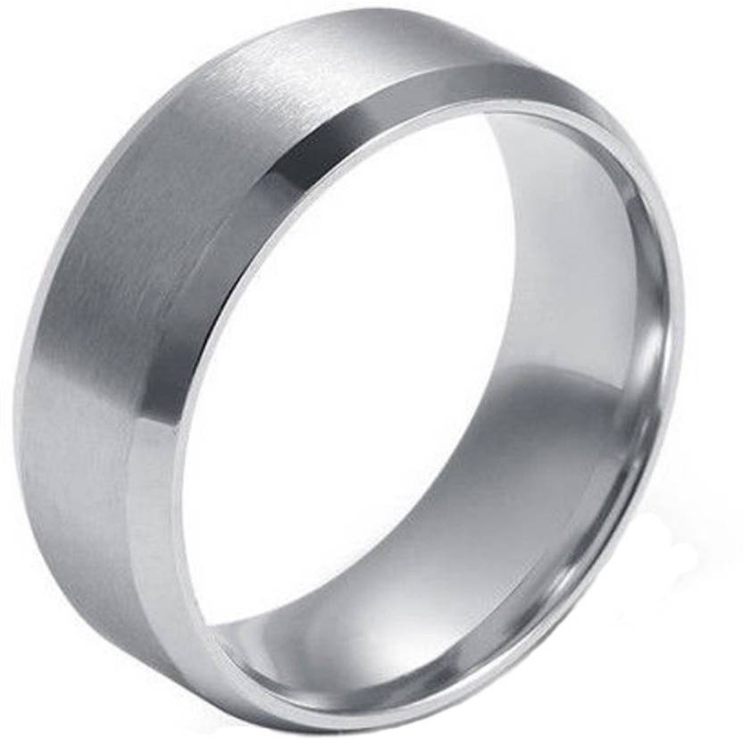 Daluci Men Titanium Stainless Steel Ring Promise Engagement Wedding