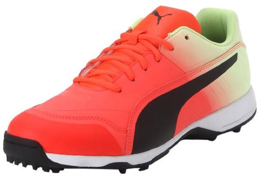 red puma cricket shoes
