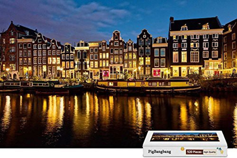 Toys /& Games Amsterdam Bridge 500 Piece Jigsaw Puzzle Brand New