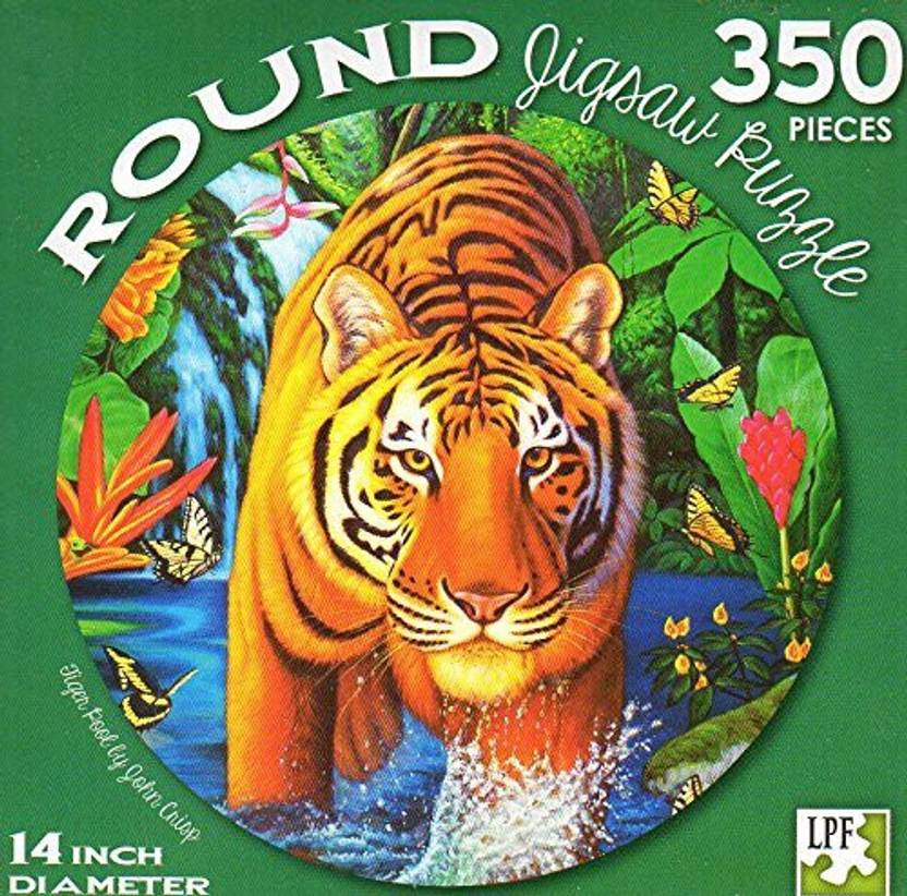 puzzlebug tiger pool 350 piece round
