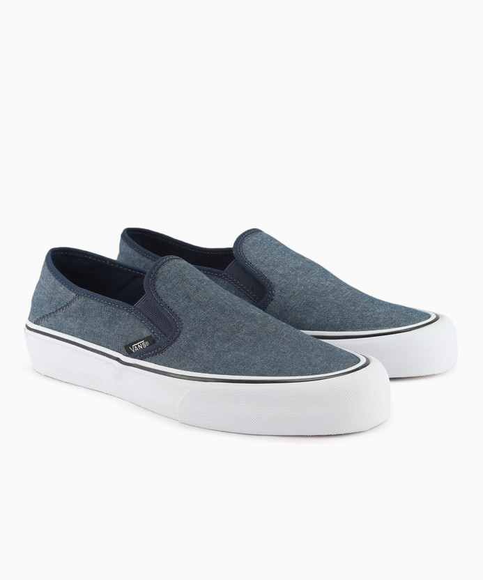 vans asher chambray slip on