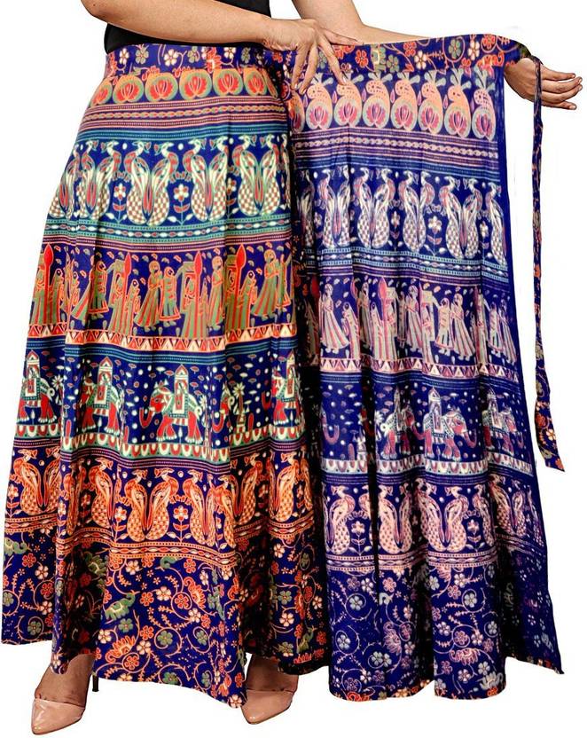 Mudrika Printed Women S Wrap Around Multicolor Skirt Buy Mudrika