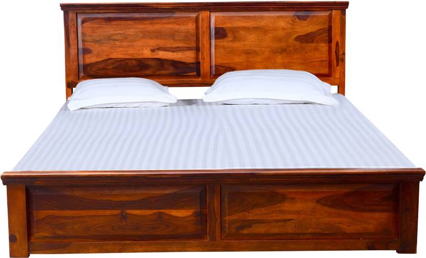 Balaji Auckland Sheesham Box Solid Wood King Box Bed Price
