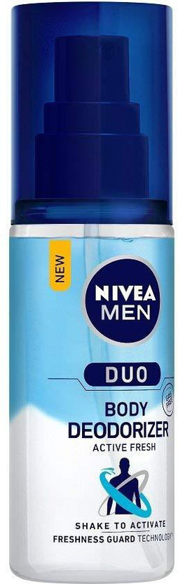 NIVEA Duo Active Fresh Body Deodorizer 100ML Deodorant Spray  -  For Men(100 ml)