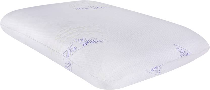 The White Willow Queen Comfort Gel Infused Memory Foam Pillow With