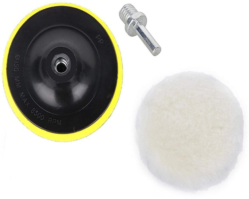 M14 x 8mm 125mm Self Adhesive Backing Pad Hook /& Loop Fits Drill Attachment