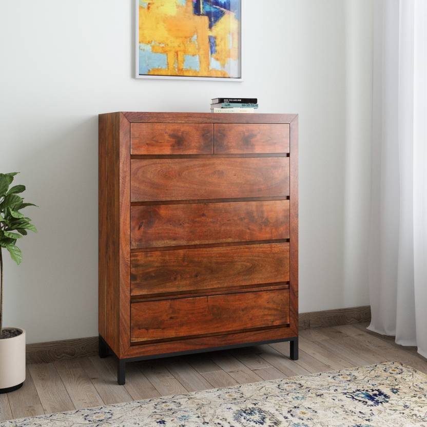 Induscraft Inbcd2 Solid Wood Free Standing Chest Of Drawers Price